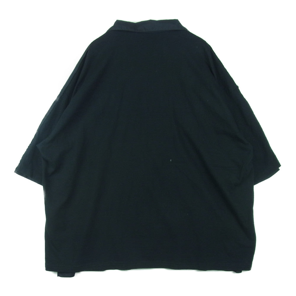 UNDERCOVER アンダーカバー UI1B4405-2 Undercoverism アンダーカバーイズム 後CS切替 半袖 BIG シャツ ブラック系 4【美品】【中古】