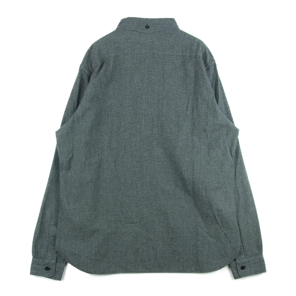 RRL ダブルアールエル 長袖 ワーク シャツ ごま塩 コットン 中国製 グレー系 XL【美品】【中古】