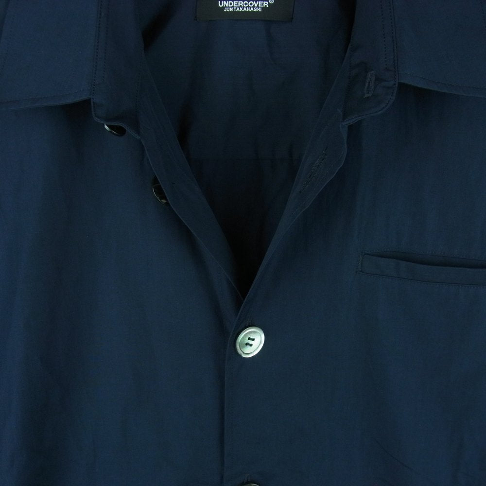 UNDERCOVER アンダーカバー 22SS UC1B4404-1 S/S SHIRT JACKET 高密度 CTBIG 半袖 シャツ ジャケット ブラック系 4【美品】【中古】