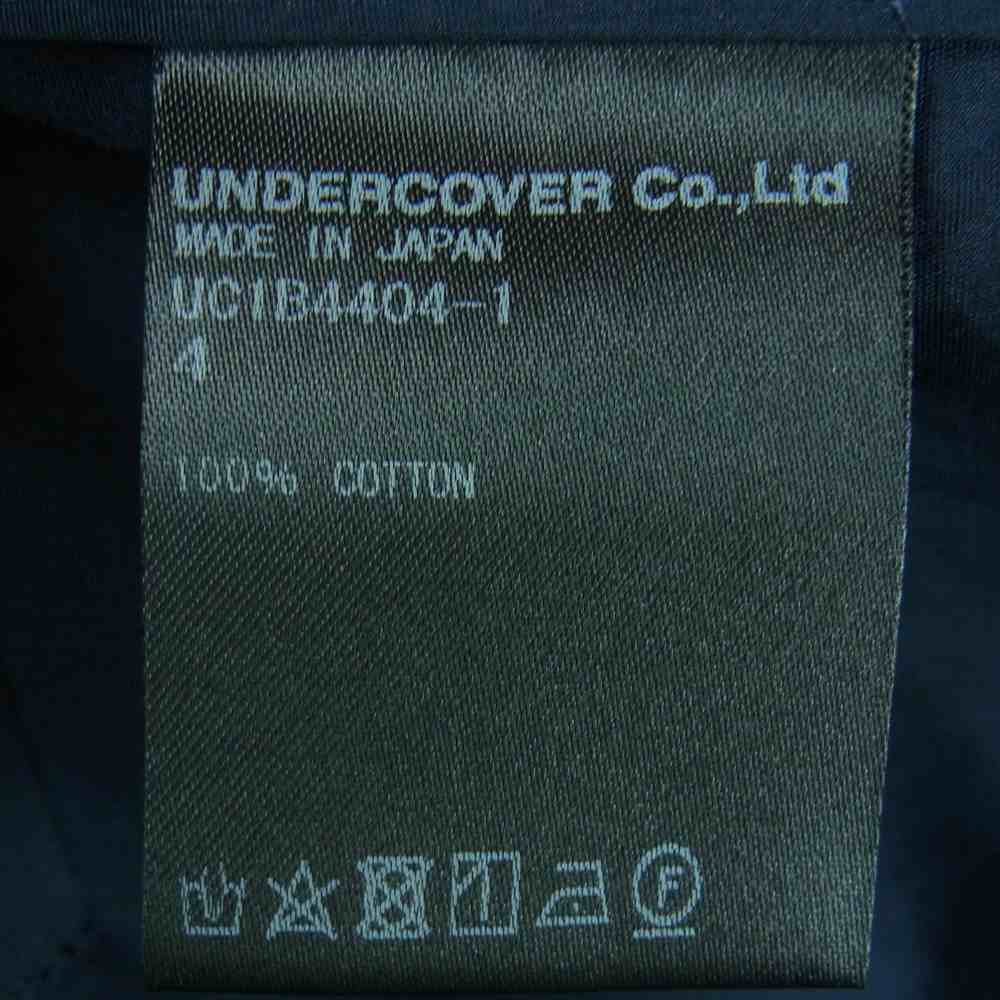 UNDERCOVER アンダーカバー 22SS UC1B4404-1 S/S SHIRT JACKET 高密度 CTBIG 半袖 シャツ ジャケット ブラック系 4【美品】【中古】