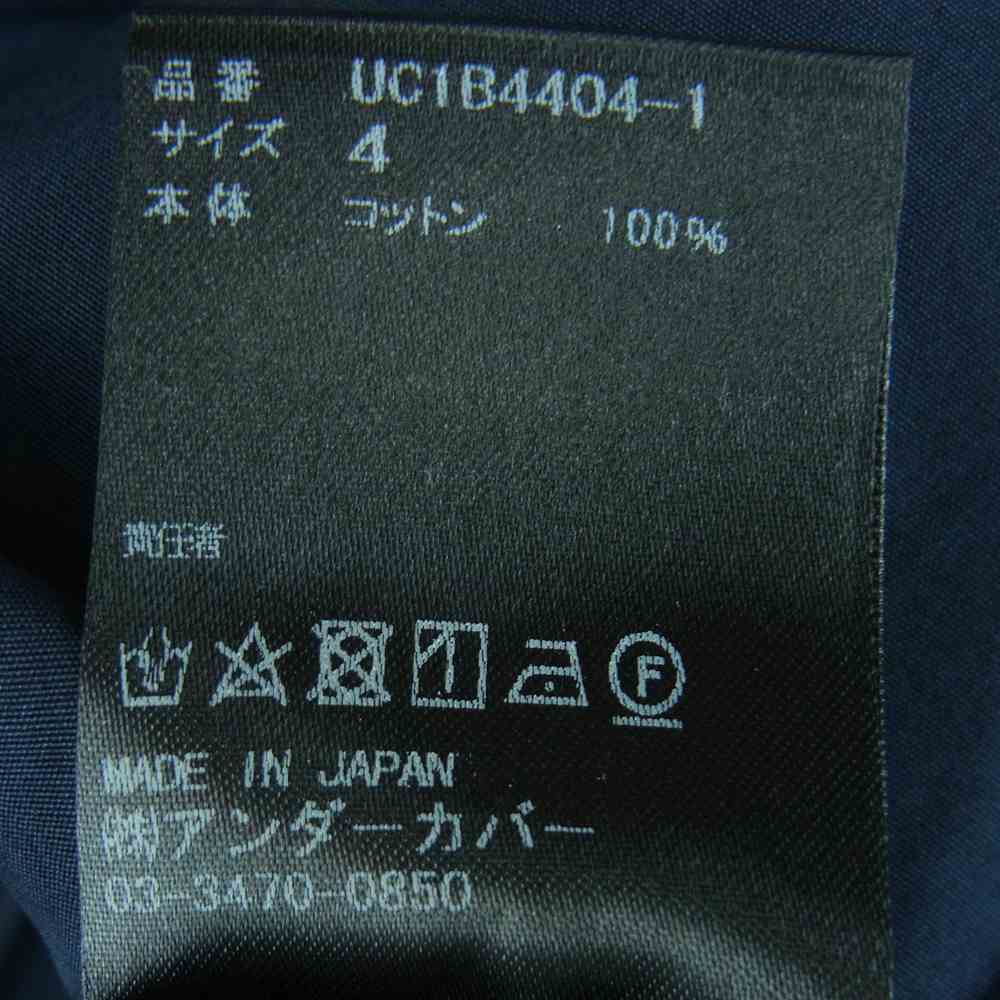 UNDERCOVER アンダーカバー 22SS UC1B4404-1 S/S SHIRT JACKET 高密度 CTBIG 半袖 シャツ ジャケット ブラック系 4【美品】【中古】