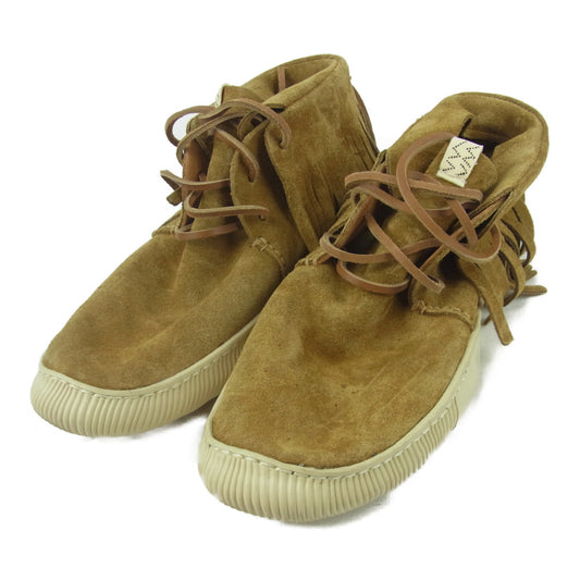 VISVIM ビズビム KUIVA SHAMAN-FOLK スエード フォーク モカシン シューズ ブーツ ブラウン系 US9.5【中古】