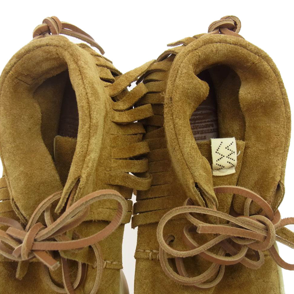 VISVIM ビズビム KUIVA SHAMAN-FOLK スエード フォーク モカシン シューズ ブーツ ブラウン系 US9.5【中古】