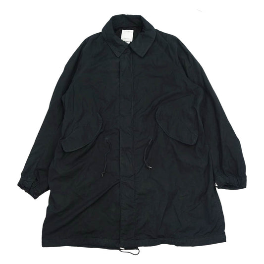 VISVIM ビズビム 22SS 0122105013019 LEVINSON FISHTAIL 泥染め フィッシュテール モッズ ミリタリー コート ブラック系 3【中古】
