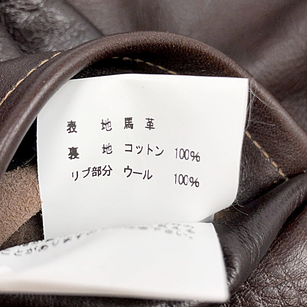 Buzz Rickson's バズリクソンズ BR80367 Type A-2 赤リブ 馬革 ホースハイド レザー フライト ジャケット ブラウン系 40【極上美品】【中古】