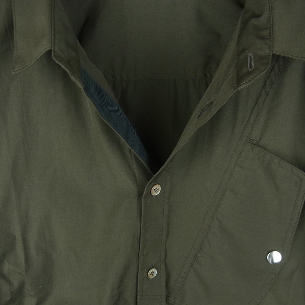 タム 22SS 22S0022 T.T S/S SHIRT 半袖 シャツ コットン 日本製 カーキ系 2【中古】