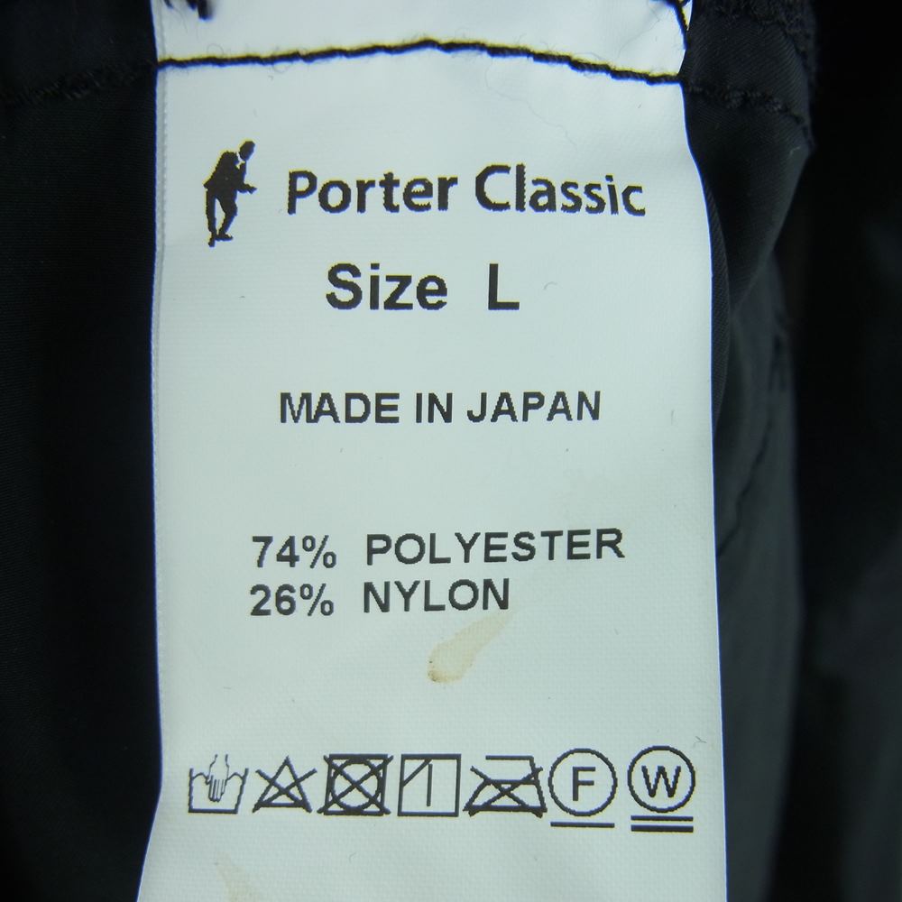 PORTER CLASSIC ポータークラシック WEATHER BINGHAM JACKET ウェザー ビンガム ジャケット ブラック系 L【中古】