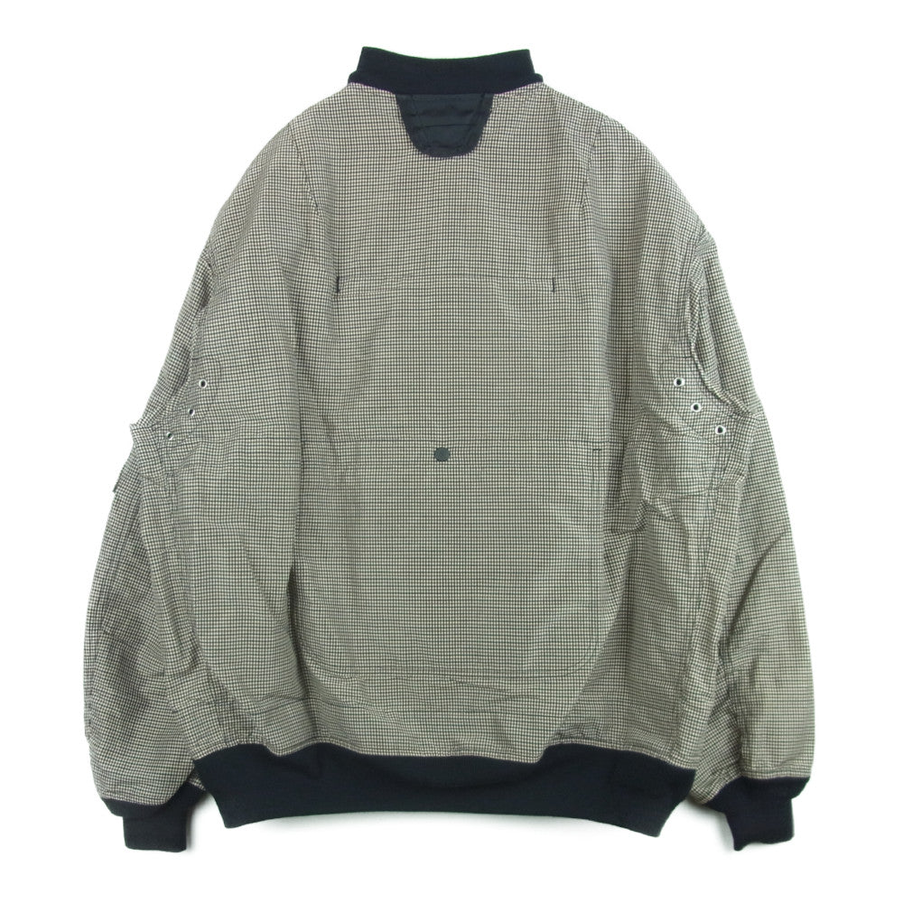 JUNYA WATANABE COMME des GARCONS MAN ジュンヤワタナベコムデギャルソンマン 22SS WI-J101 Karrimor カリマー ラミーナイロン先染チェック リュックドッキング リバーシブル ブルゾン ジャケット ブラウン系 グレー系 L【美品】【中古】