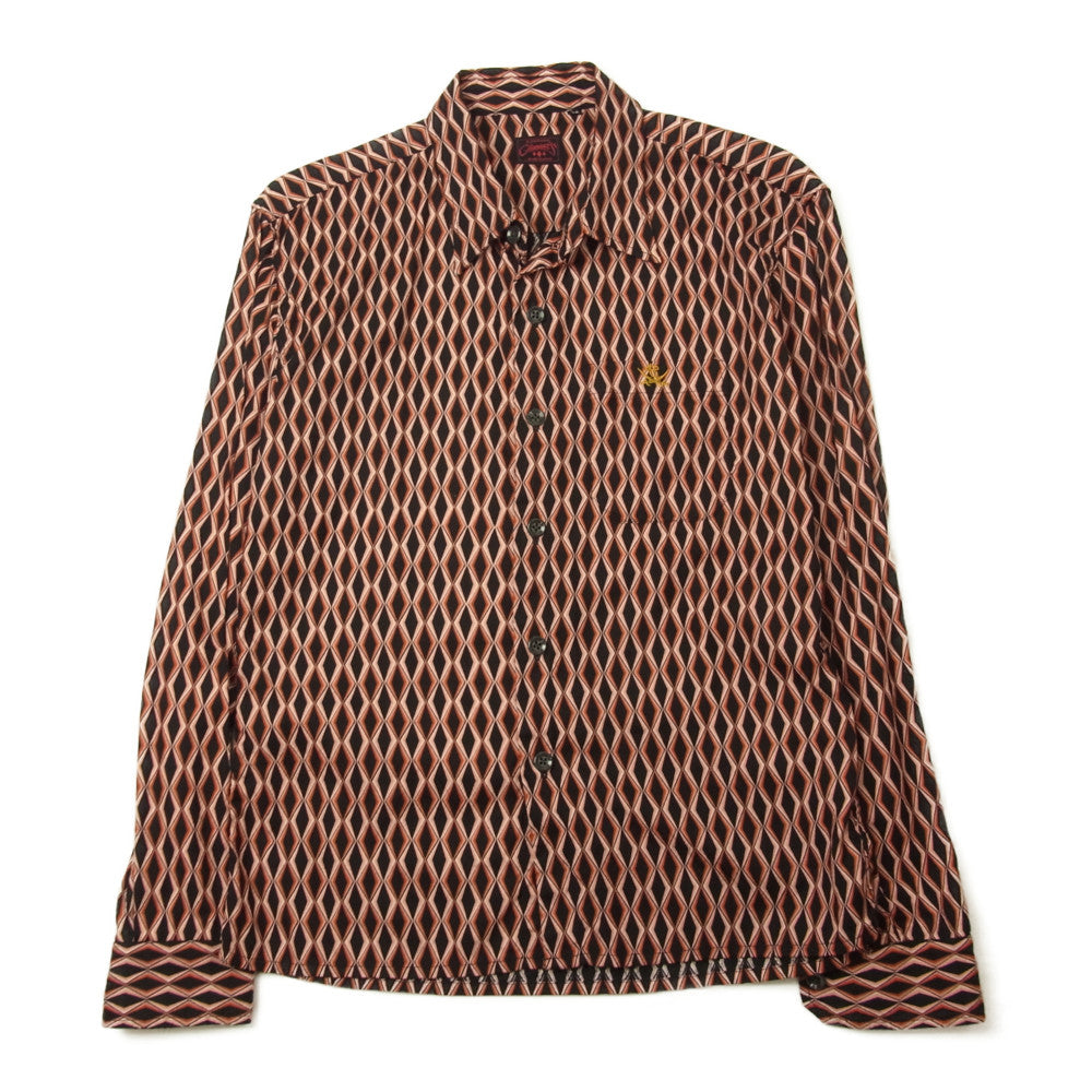 R.J.B アールジェイビー Clippers フラットヘッド ドレスシャツ ブラック系 38【中古】
