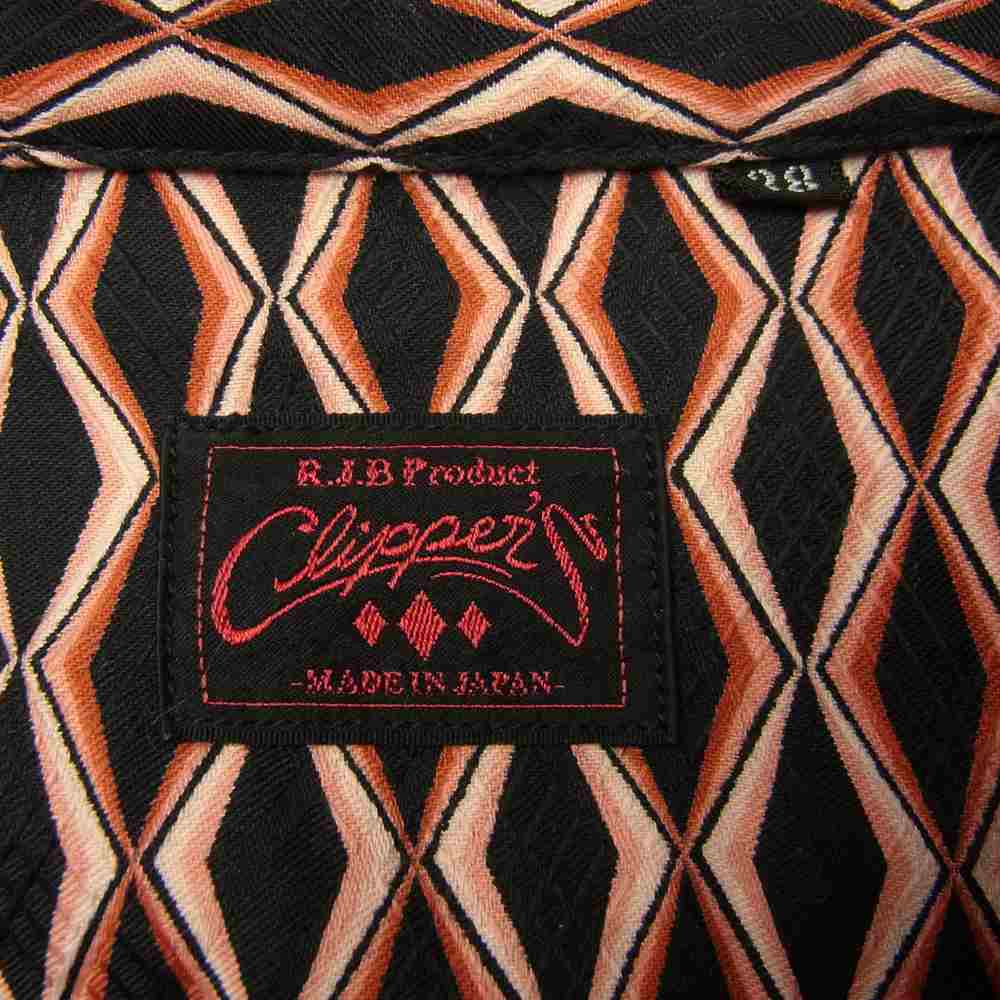 R.J.B アールジェイビー Clippers フラットヘッド ドレスシャツ ブラック系 38【中古】