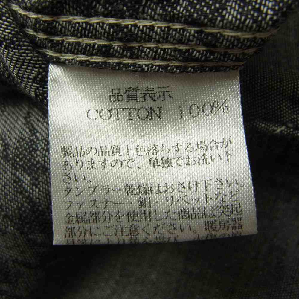 R.J.B アールジェイビー STEADY BLUE フラットヘッド 2重織り シャンブレー ワーク 長袖シャツ インディゴブルー系 38【中古】
