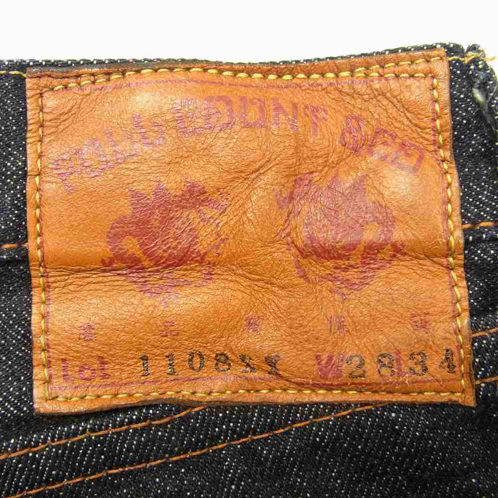 FULLCOUNT フルカウント 1108XX 15.5oz Slim Straight Denim Heavy Oz スリムストレート デニム パンツ ヘビーオンス インディゴブルー系 28【中古】