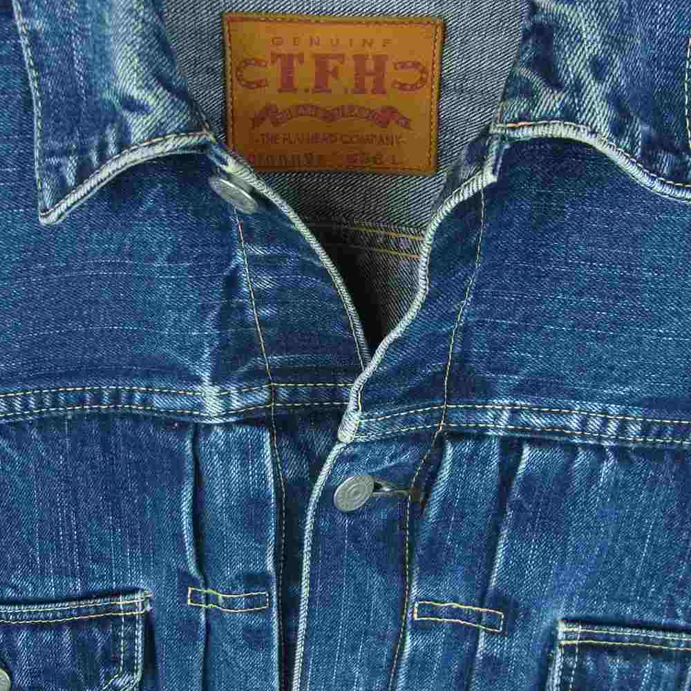 THE FLAT HEAD ザフラットヘッド 6002W 2nd type デニム ジャケット インディゴブルー系 W36【中古】