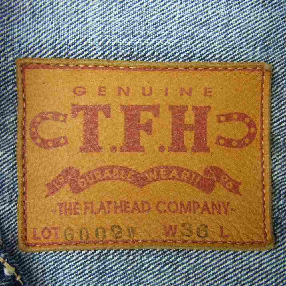 THE FLAT HEAD ザフラットヘッド 6002W 2nd type デニム ジャケット インディゴブルー系 W36【中古】