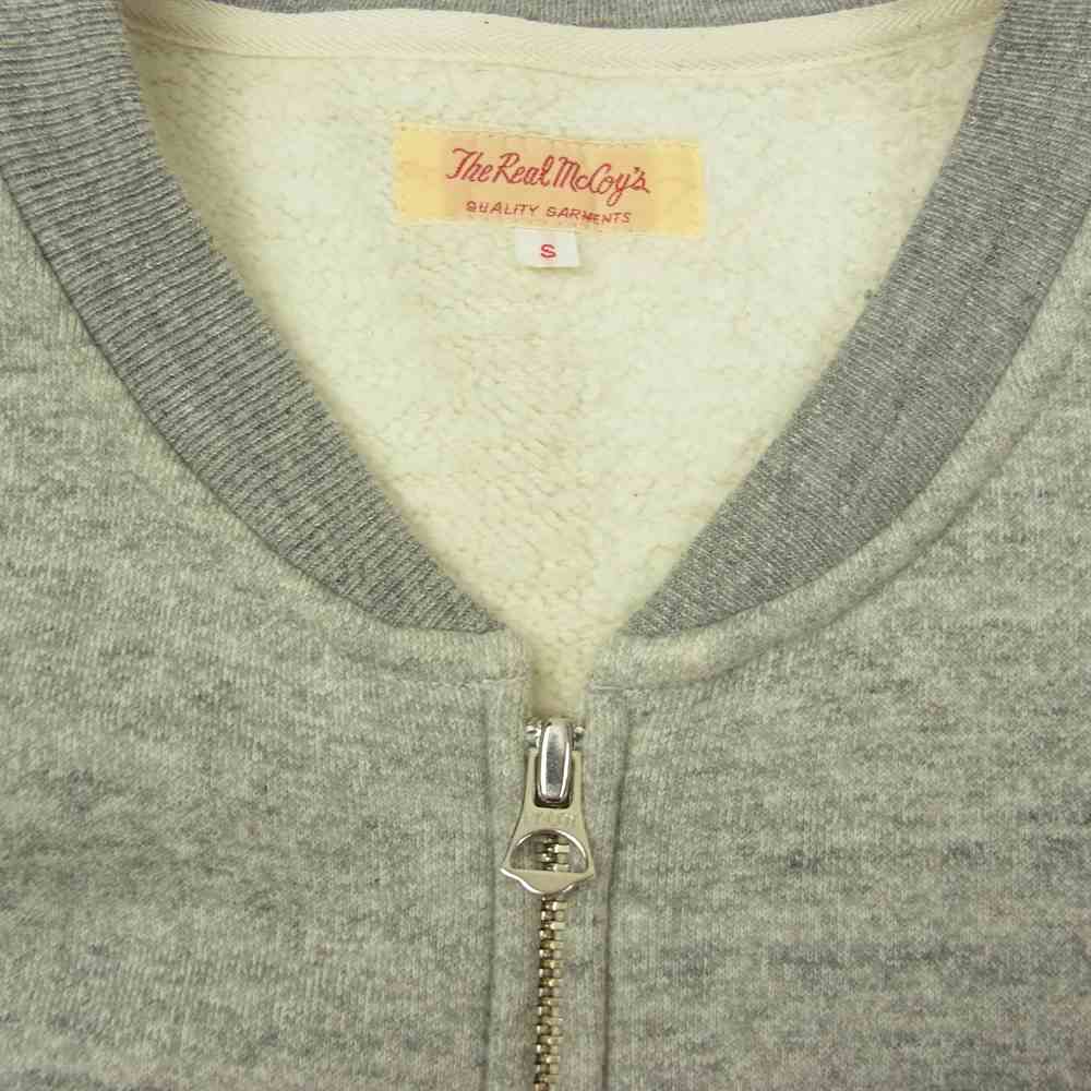 The REAL McCOY'S ザリアルマッコイズ フルジップ スウェット カーディガン グレー系 S【中古】