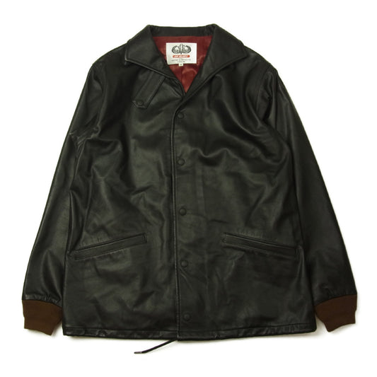 or Glory オアグローリー Leather Coach Jacket レザー コーチ ジャケット ブラック系 M【中古】
