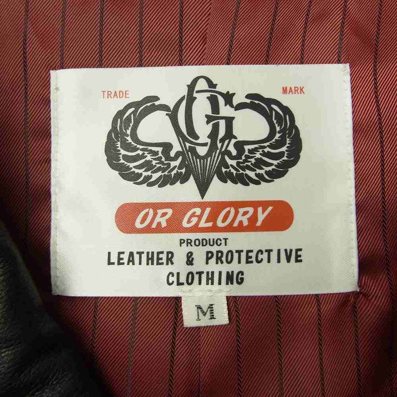 or Glory オアグローリー Leather Coach Jacket レザー コーチ ジャケット ブラック系 M