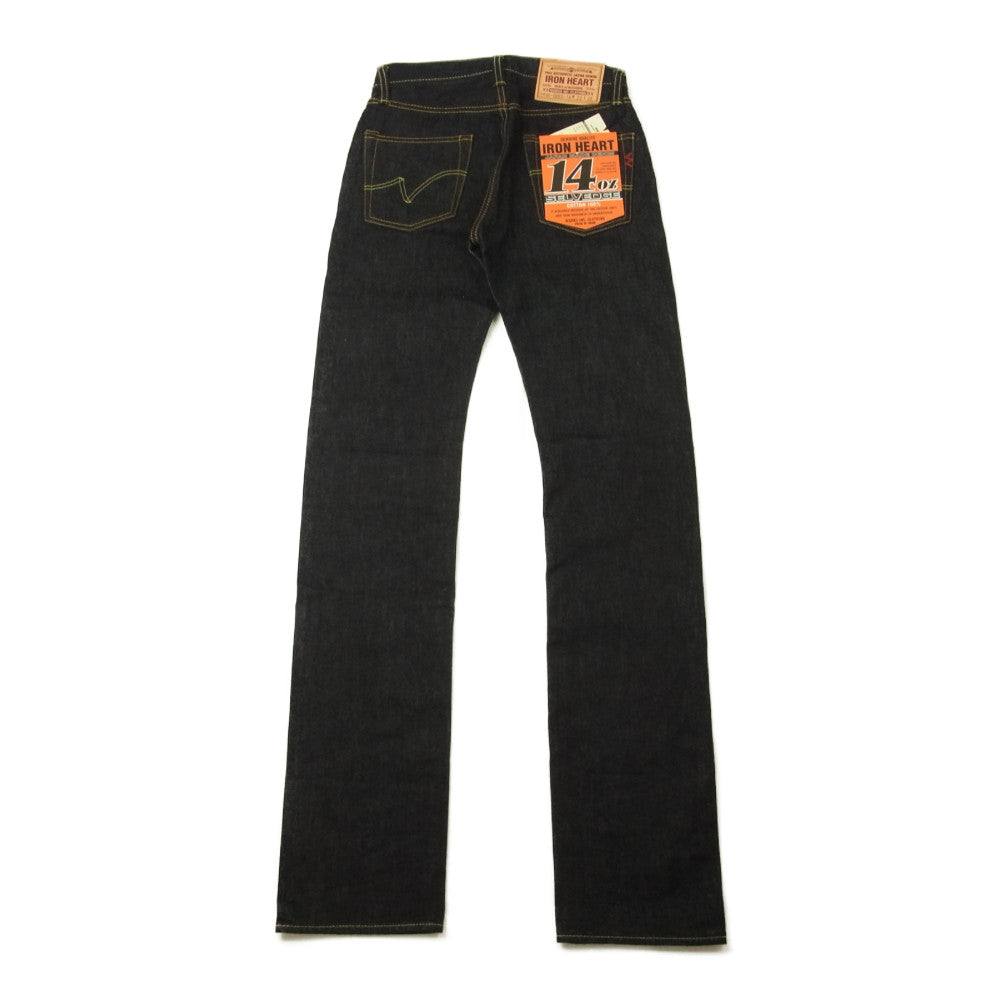 IRON HEART アイアンハート IH-666S-14 14oz セルビッチ デニム パンツ ストレート インディゴブルー系 29【極上美品】【中古】