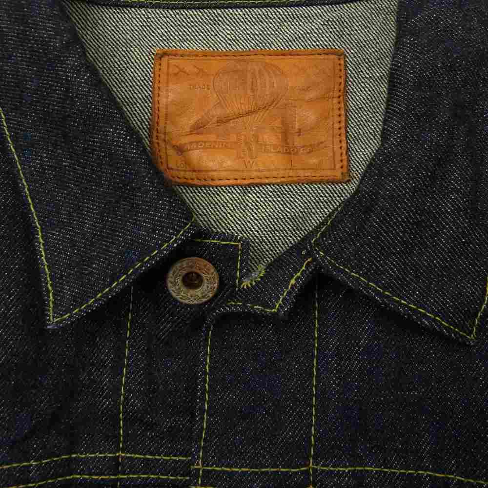 JELADO ジェラード 44DENIM JACKET T-BACK 14oz ジェラード 44デニム 1944年 世界大戦モデル Tバック仕様 インディゴブルー系 S【中古】