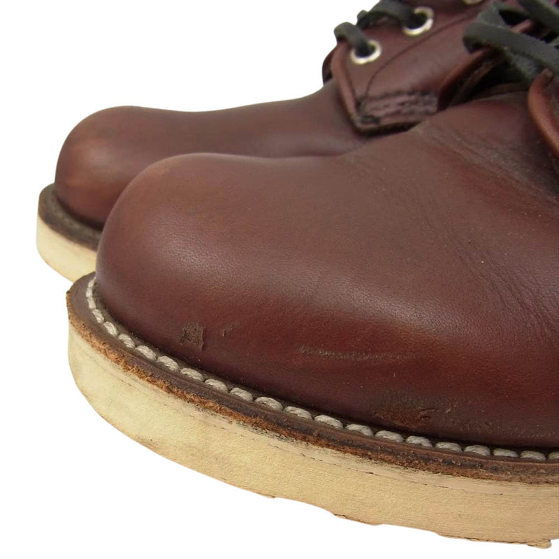 RED WING レッドウィング 9105 プレーントゥ ブーツ ブラウン系 8E