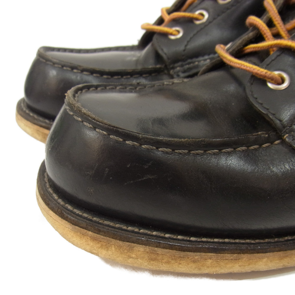 RED WING レッドウィング 8179 四角犬タグ 復刻 アイリッシュセッター モックトゥ ブラック系 8 1/2E【中古】