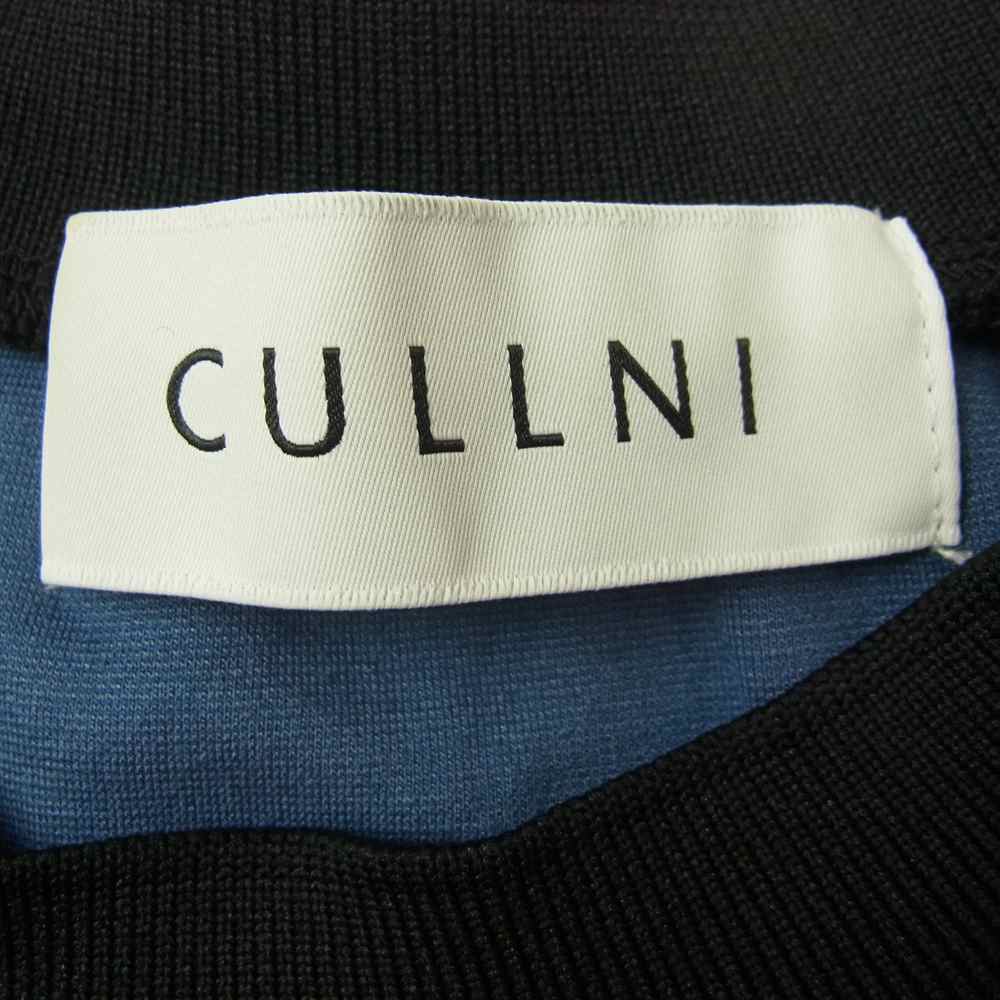 クルニ 21SS 21-SS-065 STUDIOS ステュディオス 別注 ロゴ刺繍 クルーネック レーヨン 半袖 Tシャツ ネイビー系 1【中古】