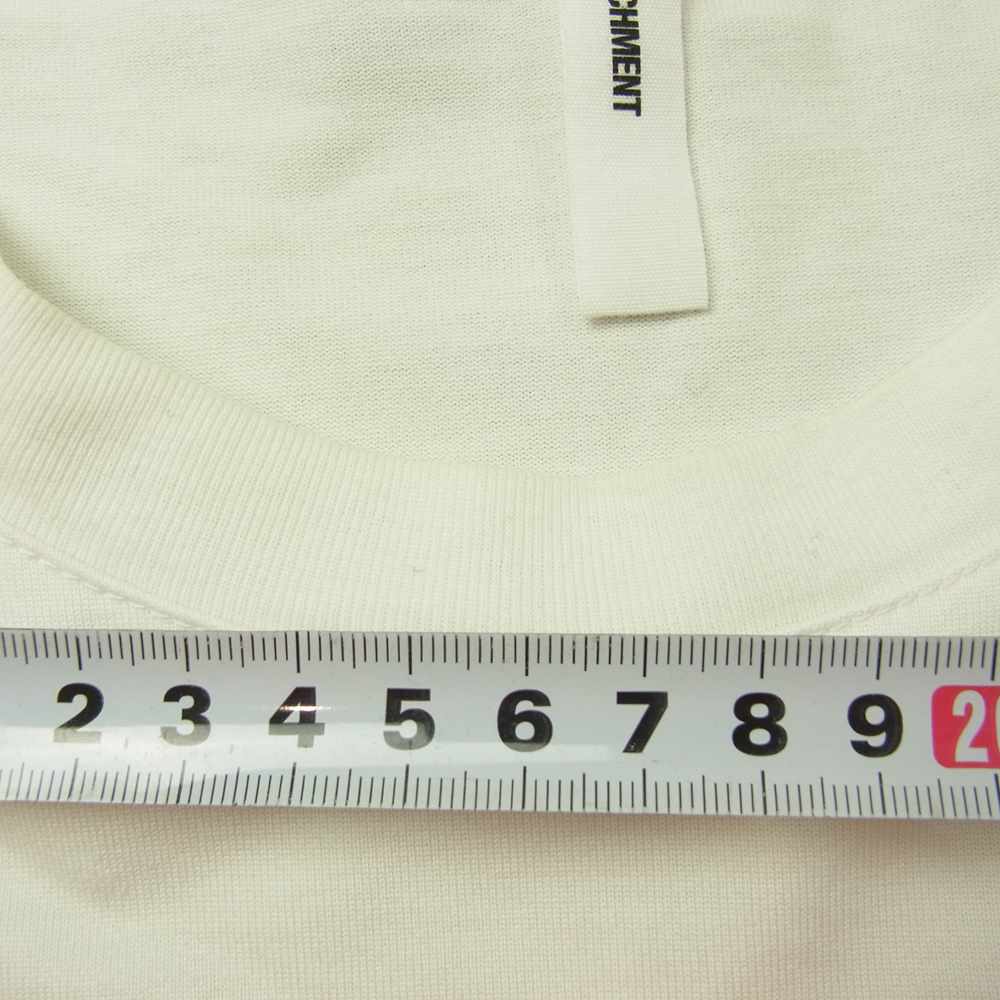 ATTACHMENT アタッチメント AJ02-214 60/2 GIZA SILKY CREW NECK TEE ギザ シルキー クルーネック 半袖 Tシャツ ホワイト系 2【中古】