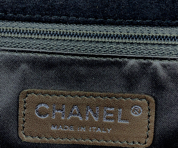 CHANEL シャネル レザー ムートン チェーン ショルダー 12番台 グレー系【中古】