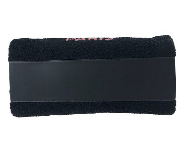 CHANEL シャネル ココマーク ドーヴィル ボア 2way ショルダー ブラック系【中古】