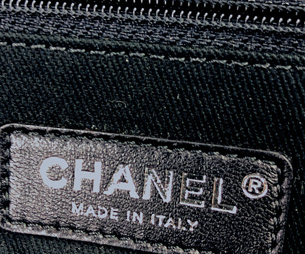 CHANEL シャネル ココマーク ドーヴィル ボア 2way ショルダー ブラック系【中古】