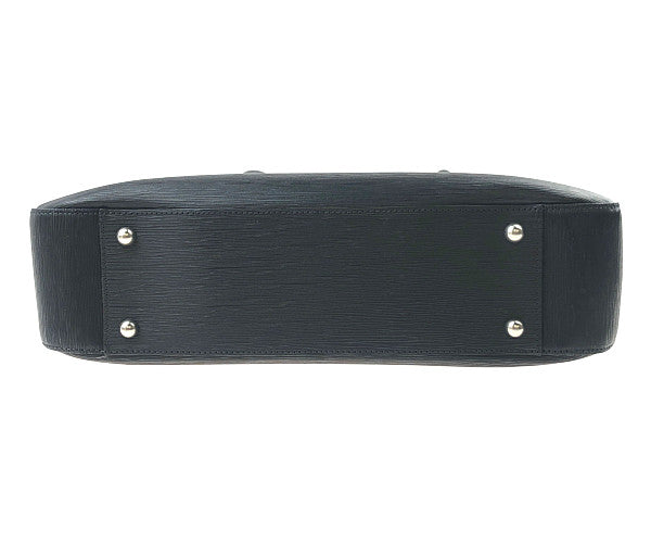 PELLE MORBIDA ペッレモルビダ Capitano 2way キャピターノ ビジネス トートバッグ ブラック系【極上美品】【中古】