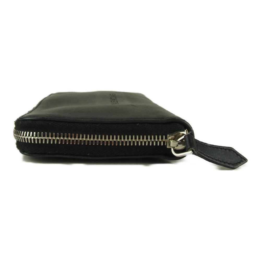 BALENCIAGA バレンシアガ 436045 ラウンド ファスナー 長財布 ブラック系【中古】