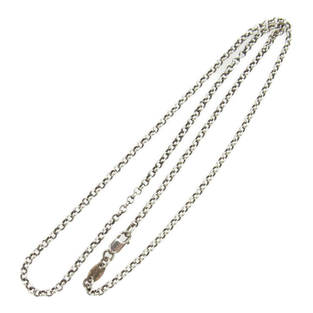 クロムハーツ  シルバーロールチェーン18inch necklace R18
