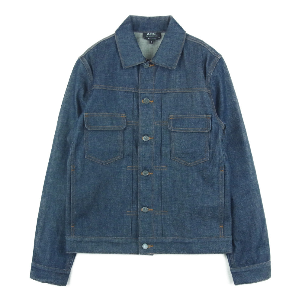 A.P.C. アーペーセー 2ndタイプ リジッド デニム ジャケット ベトナム製 インディゴブルー系 S【中古】