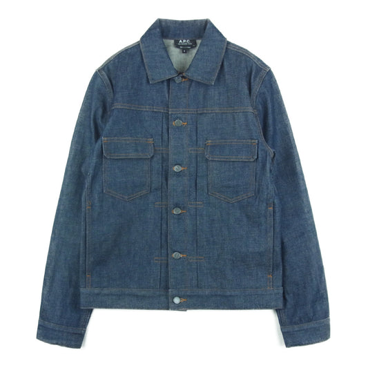 A.P.C. アーペーセー 2ndタイプ リジッド デニム ジャケット ベトナム製 インディゴブルー系 S【中古】