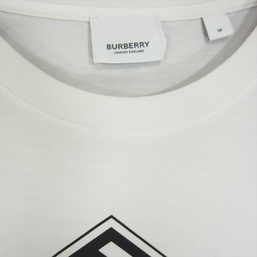 BURBERRY バーバリー 8021832 バーバリージャパンタグ LOGO GRAPHIC COTTON T-SHIRT WHITE TB ロゴ クルーネック 半袖 Tシャツ カットソー ホワイト ホワイト系 M【中古】