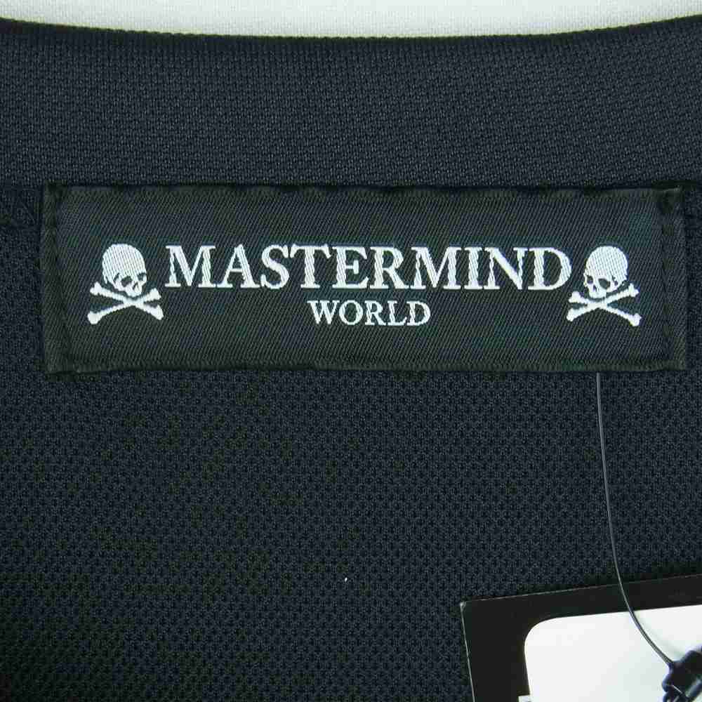 mastermind JAPAN マスターマインドジャパン MW19S02-TS011-600-3 ジップ付き バックスカル LOVE & PEACE プリント 半袖 Tシャツ ブラック系 L【新古品】【未使用】【中古】