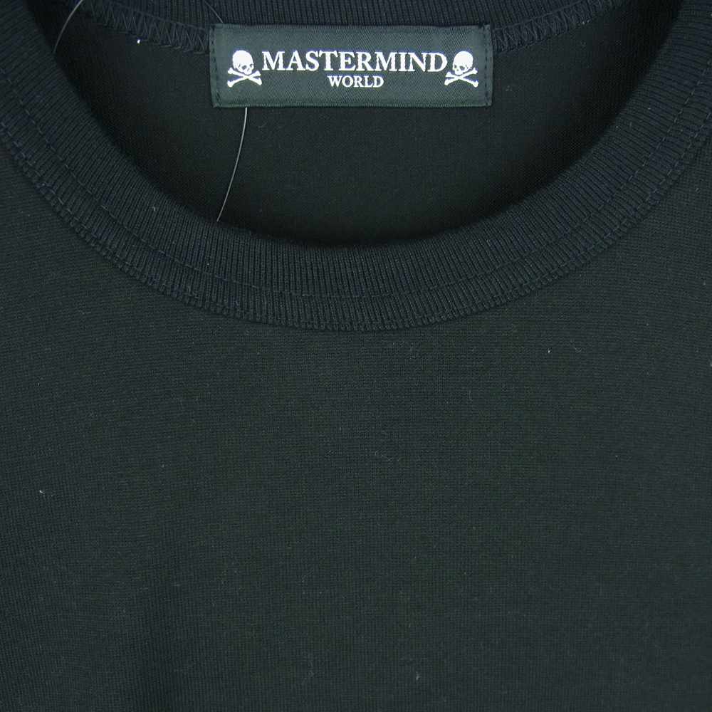 mastermind JAPAN マスターマインドジャパン MW20S04-TS047-018-2 バンダナ切替 クルーネック 半袖 Tシャツ ブラック系 S【新古品】【未使用】【中古】