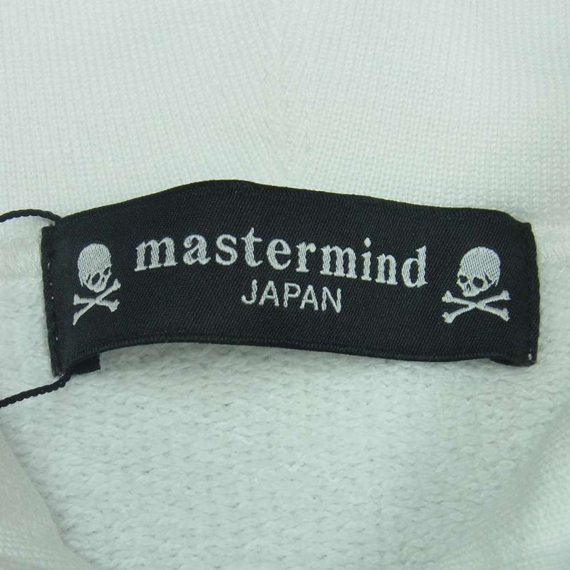 mastermind JAPAN マスターマインドジャパン MJ20E05-SW106-011-1 Swarovski スワロフスキー スカル パーカー コットン 日本製 ホワイト系 S【新古品】【未使用】【中古】