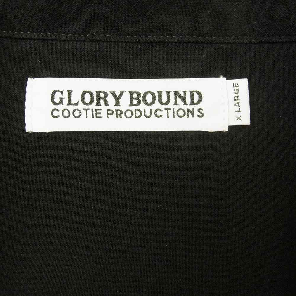 COOTIE クーティー GLORY BOUND グローリーバウンド オープンカラー 半袖 シャツ ブラック系 XL【美品】【中古】