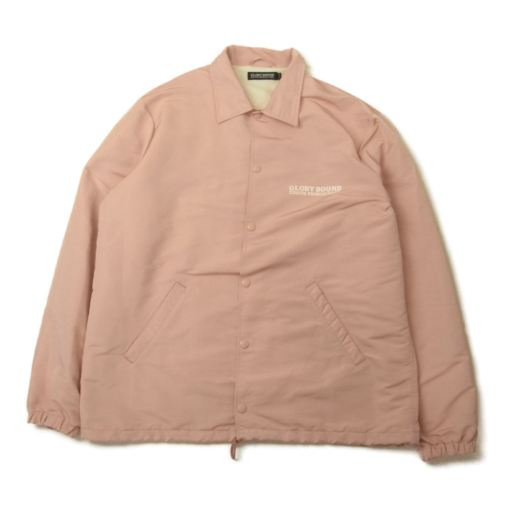 COOTIE クーティー GLORY BOUND Coach Jacket グローリーバウンド ロゴ コーチジャケット ピンク系 XL【中古】