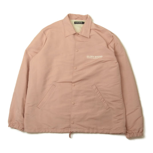 COOTIE クーティー GLORY BOUND Coach Jacket グローリーバウンド ロゴ コーチジャケット ピンク系 XL【中古】