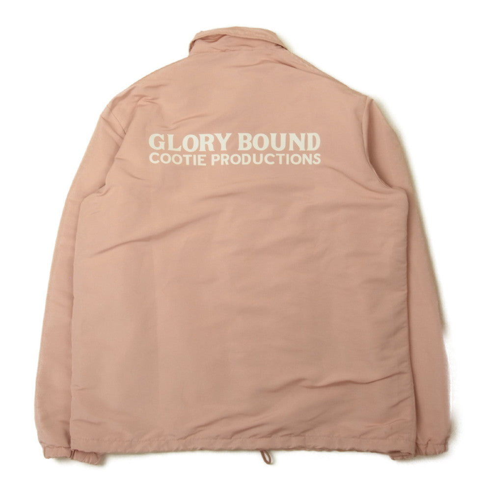 COOTIE クーティー GLORY BOUND Coach Jacket グローリーバウンド ロゴ コーチジャケット ピンク系 XL【中古】