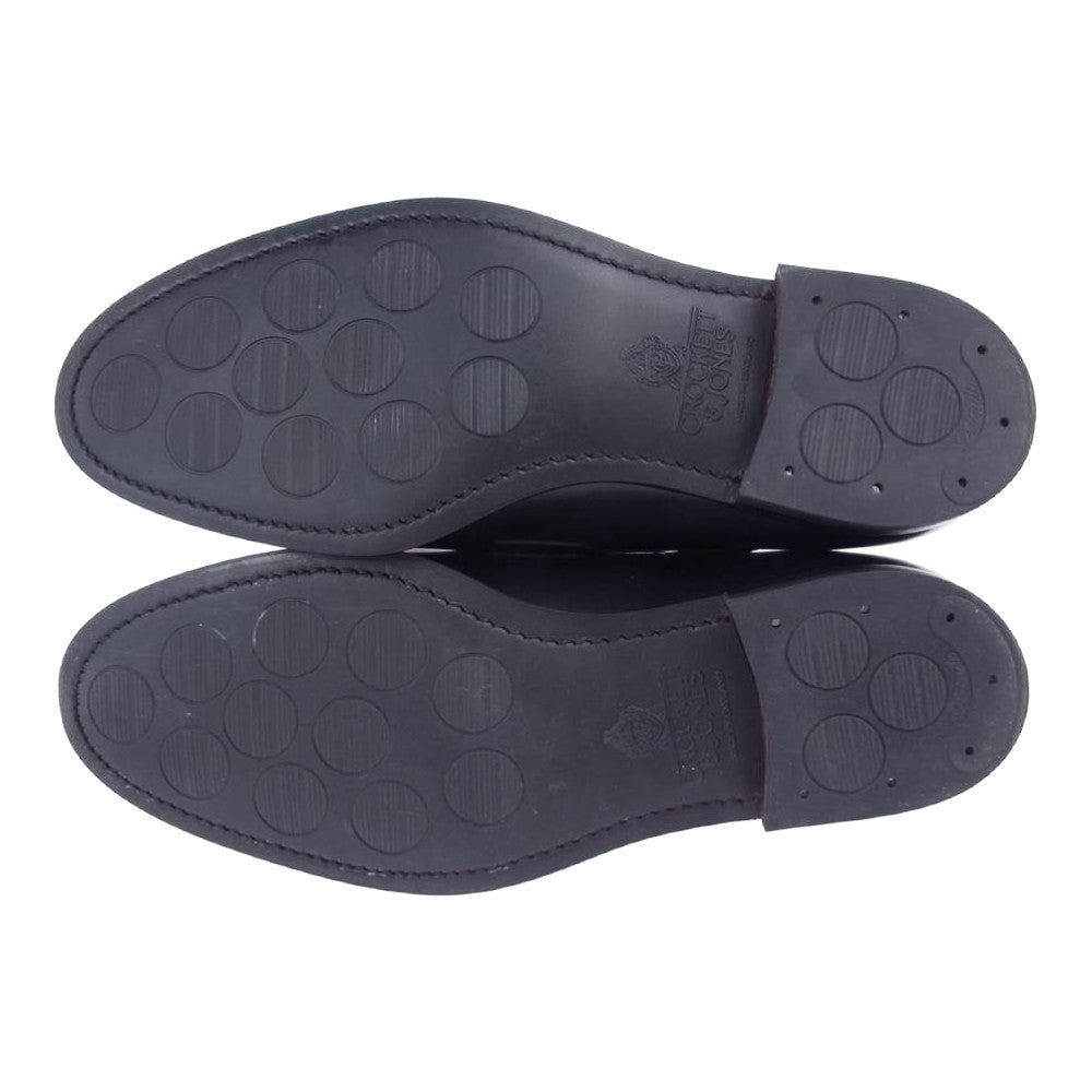 CROCKETT&JONES クロケットアンドジョーンズ 26212A-C01C1 CAVENDISH 3 キャベンディッシュ ブラックカーフ 375ラスト キルト タッセル ローファー シューズ ブラック系 6.5【美品】【中古】