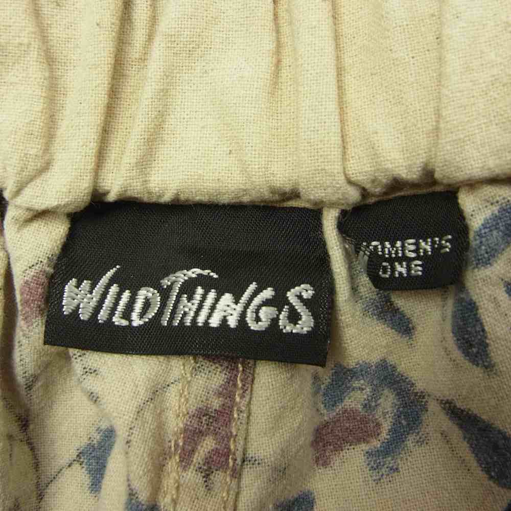 WILDTHINGS ワイルドシングス PRINT CLIMBING SHORT プリント クライミング ショーツ オフホワイト系 ONE【中古】