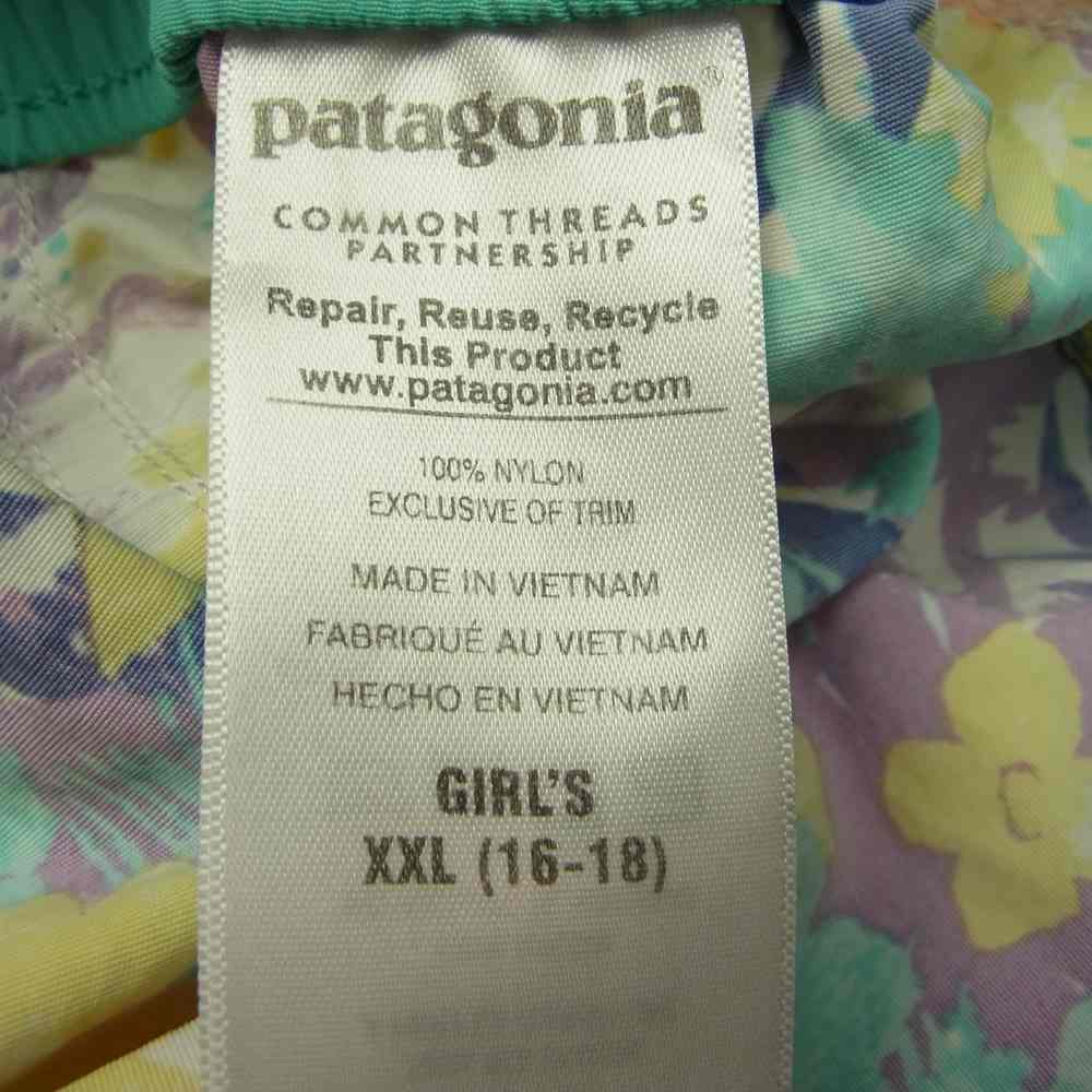 patagonia パタゴニア 16SS １６年製 Girls Costa Rica Baggies Shorts ガールズ コスタリカ バギーズ ショーツ グリーン系 XXL【中古】