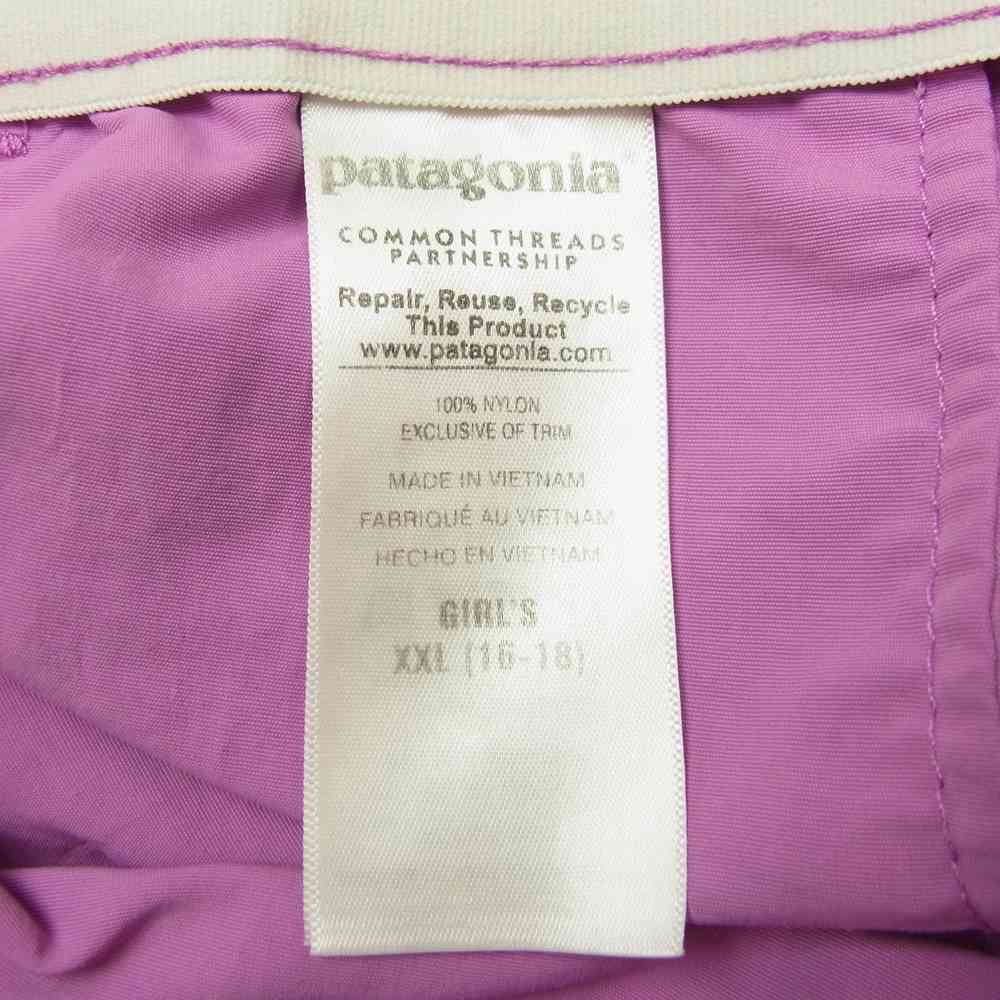 patagonia パタゴニア 16SS 67065 １６年製 Girls   Baggies Shorts ガールズ  バギーズ ショーツ パープル系 XXL【中古】