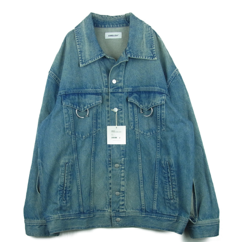 AMBUSH アンブッシュ AMBOT-126 OVERSIZED DENIM JACKET オーバーサイズ デニム ジャケット インディゴブルー系 2【中古】