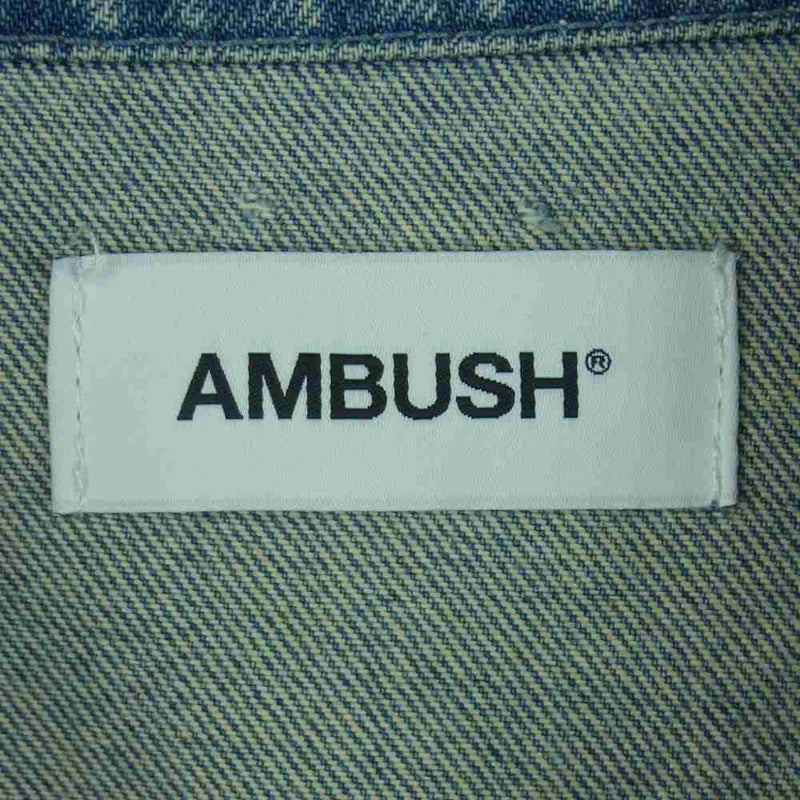 AMBUSH アンブッシュ AMBOT-126 OVERSIZED DENIM JACKET オーバーサイズ デニム ジャケット インディゴブルー系 2【中古】