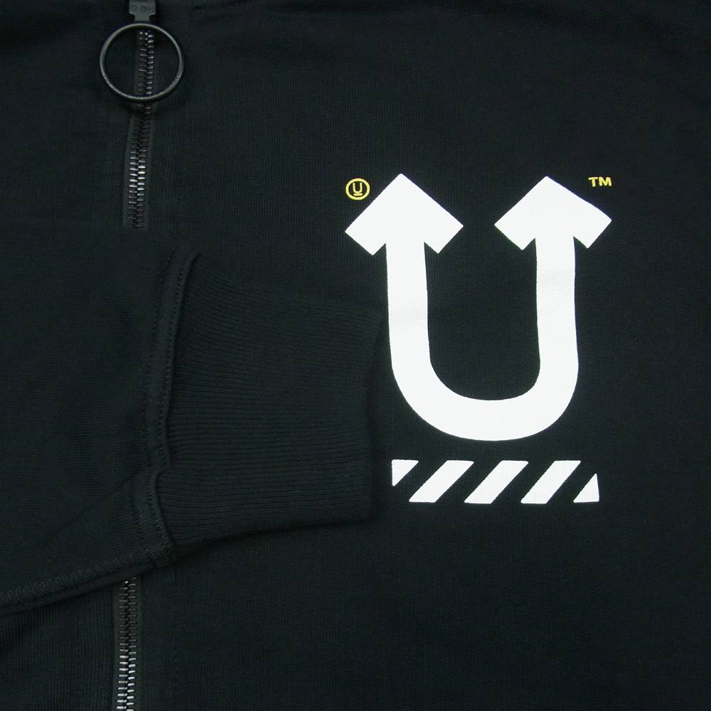 OFF-WHITE オフホワイト UNDERCOVER アンダーカバー OTX4805 リバーシブル ジップ パーカー ブラック系 XL【美品】【中古】
